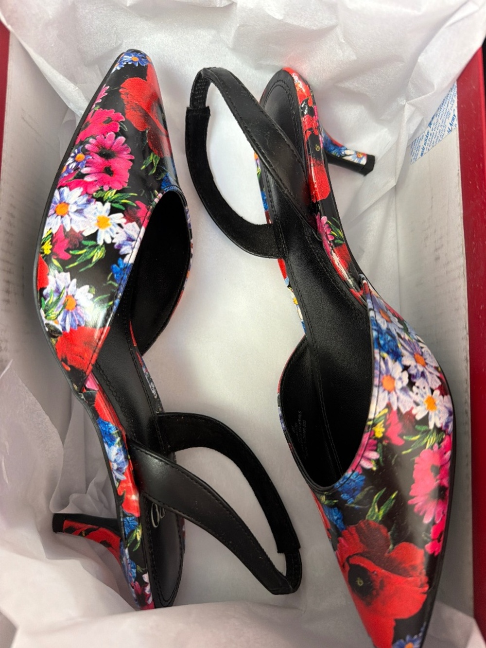 Impo Elina Floral Slingback Kitten Heels – Size 8M